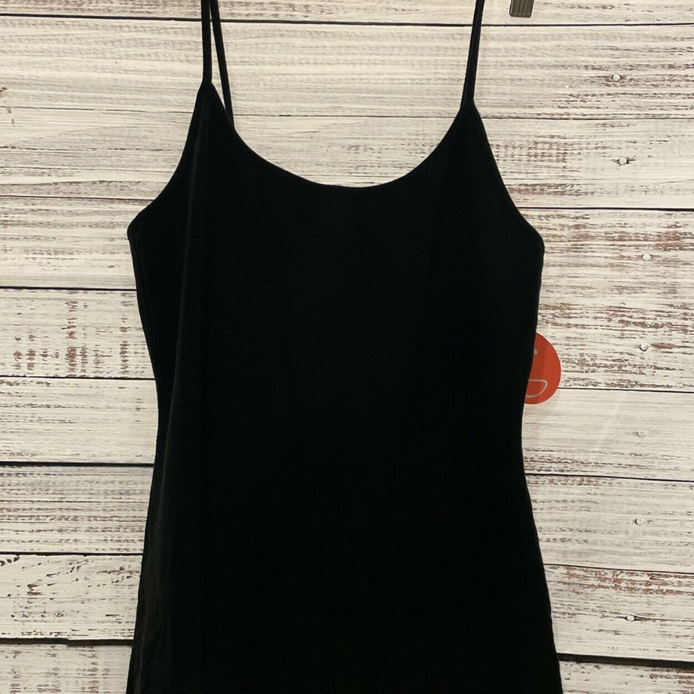 NWT Guru Active Spaghetti Strap Athletic Gym Top Black Sz L